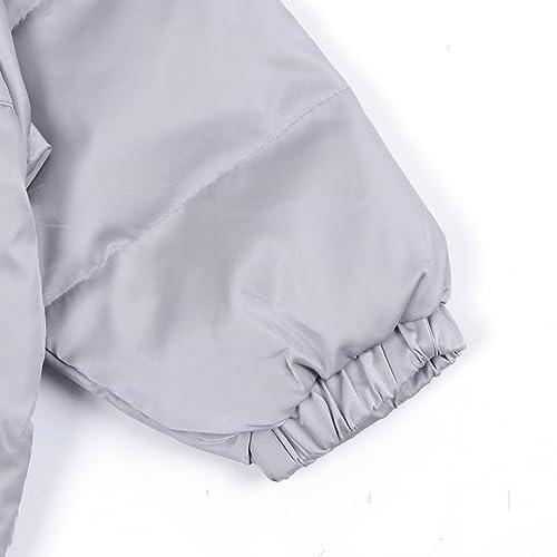 Image of Bold N Elegant Kid's Standard Length Polyester Winter Dinosaur Bomber Jacket Hoodie Puffer Quilted Jacket Coat for Baby Boys and Girls