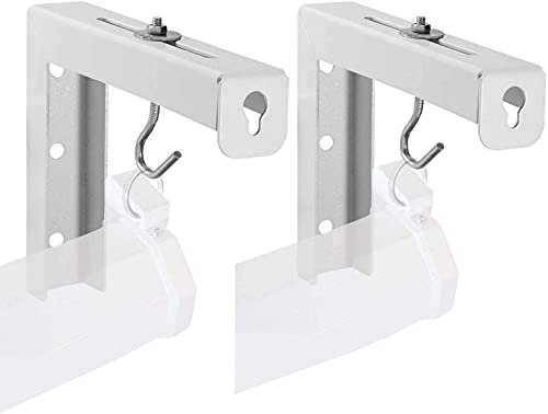 Image of SAVSOL Universal Projector Screen L Shaped Wall Hanger - 6 Inch Length, Adjustable, Comes with Hook and Screws