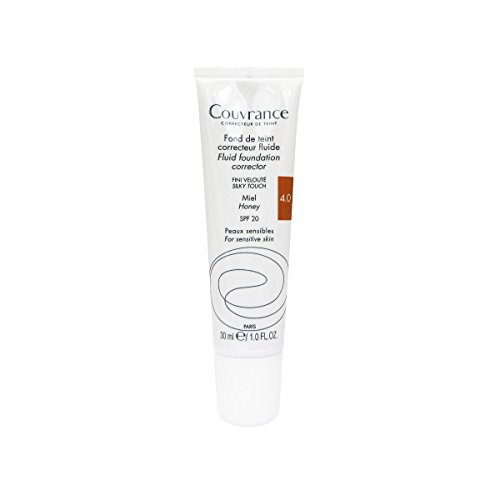 AVENE Couvrance Maquillaje Fluido, SPF20, color 4.0, Miel, 30 ml
