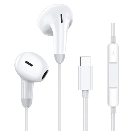 Type C Headphones for iPhone15 15 Por Max 16 16 Por Max Earphones Wired,Headsets Compatible with Most Type C Jack Devices