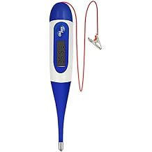 Pet Thermometer, Waterproof Digital Veterinary Thermometer Portable Pet Digital Thermometer Pet Thermometer with Reminder Function Thermometer for Dogs Cats Horse Cattle Pigs Sheep