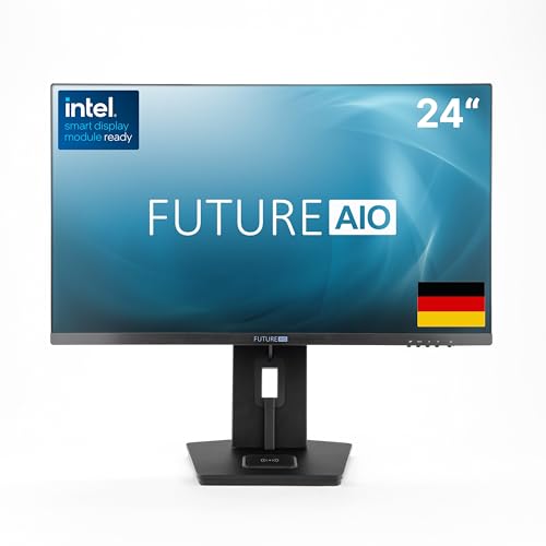 FutureAIO 24” Desktop con PC Intercambiable & Cargador de teléfono Ajustable en Altura • Intel Core i5 12 núcleos hasta 4,4 GHz • 32 GB RAM • SSD 512 GB • Windows 11 Pro • HDMI & USB 3.2 Gen 2