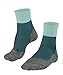 Produktbild FALKE Damen Wandersocken TK2 Explore Cool Short W Sso Lyocell Funktionsmaterial antiblasen dick 1 Paar, Grün Amazonia 7676, 35-36