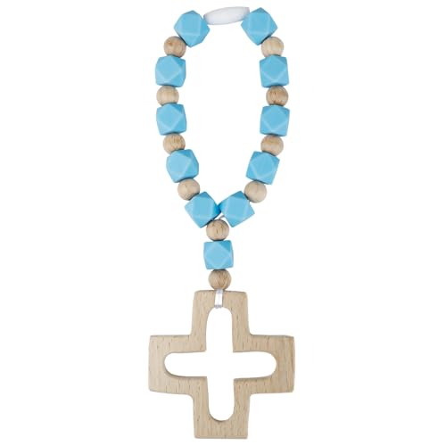 Sumalon Cross Baptism Silicone Rosary First Communion Rosary Collection Shower Christian Communion Gifts