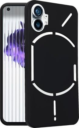 Desirtech Silicon Mobile Back Cover for Nothing Phone 1 | Black