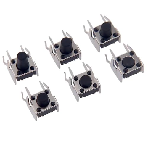 Interruptor táctil angular con soporte de 6x6x5mm y 5 pines