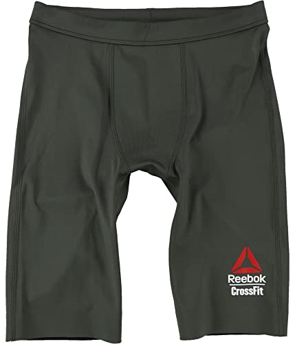 Jammer Reebok de compression contre la fatigue musculaire, le short athlétique vert en taille Large