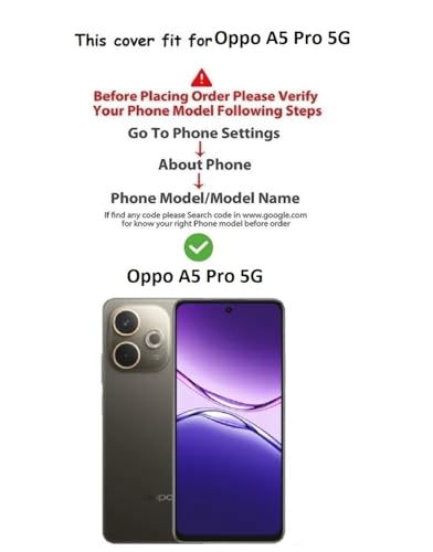 Image of Vintage Magnatic Closer Matte Leather Flip Cover for Compatible Model with Oppo CPH2695 / Oppo A5Pro 5G - Black