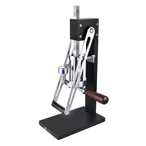 Macchina per caffè Espresso Manuale a Leva con manometro della Pressione dell'olio, Funzione di preriscaldamento per Un caffè Ricco e Delicato a casa o al Bar