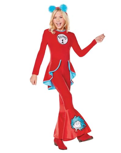 Disfraz infantil Dr. Seuss Thing 1 y Thing 2 talla XL
