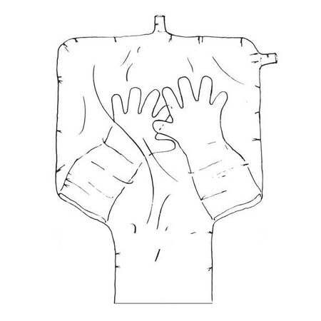 Glas-Col 108D X-17-17H Glove Bag, Inflatable Glove Chamber, One Front 11.5" Equipment Opening, Gloves are Turned-in, 17" x 17" x 11" (Pack of 6)