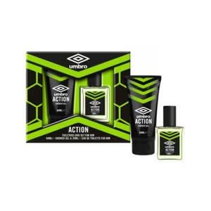 Umbro Action Gift Set - Shower Gel 60ml & Eau De Toilette Spray 20ml, 80ml