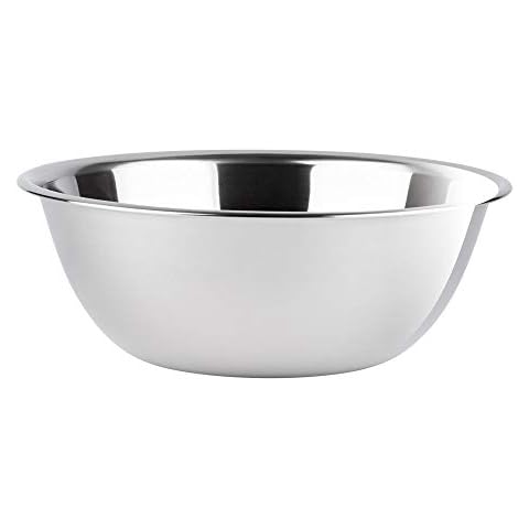 Rohi Stainless Steel Mixing Bowls - Metal Mixing Bowls for Baking - Cooking Supplies Metal Bowls 40cm (12 Litre) Cover