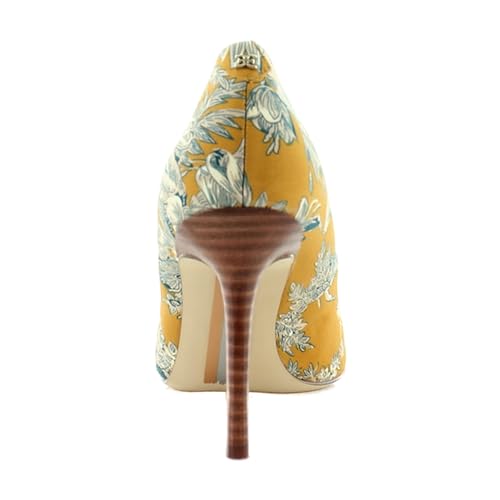 Sam Edelman Hazel Women's Heels Washed Marigold Fabric Size 7.5 W4
