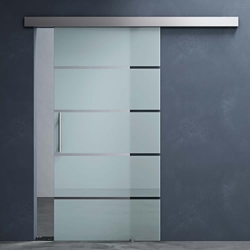 Mai & Mai Porta Scorrevole in Vetro 90x205cm