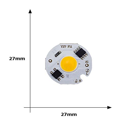 KKmoon Lâmpada L-ED branca 10W COB Chip 220V IC Inteligente Sem necessidade de driver Lâmpada L-ED p