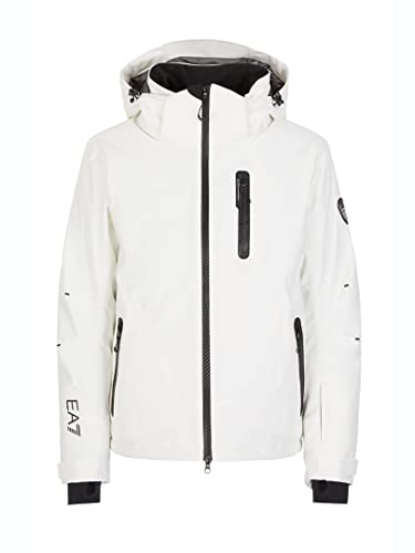 Emporio Armani EA7 Herren-Skijacke Modell 8NPG20 PN45Z, Weiß, XS