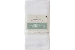 Grandeur~Hospitality~Towels: White Washcloths (24 Pack)