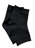 Pedicure Socks Cotton Open Toe- 1 pair (Black)