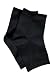 Pedicure Socks Cotton Open Toe- 1 pair (Black)