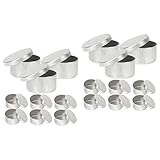 MUSISALY 18個アルミ製丸型計量容器 土