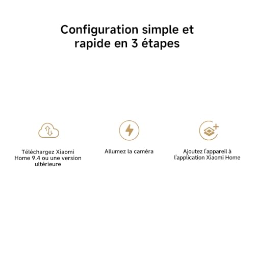 XIAOMI Smart Camera C500 Dual | Double Objectif 4 MP| Vision 110° & WiFi 6 | Détection IA Locale & Vision Nocturne Couleur | Suivi Synchronisé