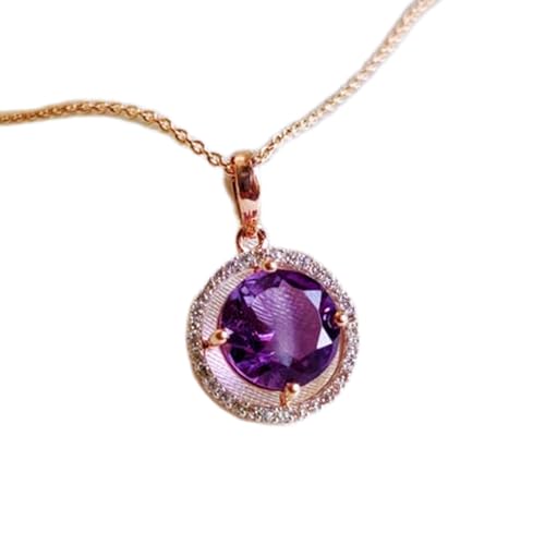 Pendentif améthyste naturelle de 12mm en argent 925, retrouvez le calme face au stress quotidien