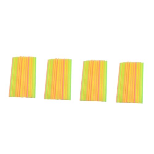 Pitillos plásticos desechables amarillos 25cm 300pcs