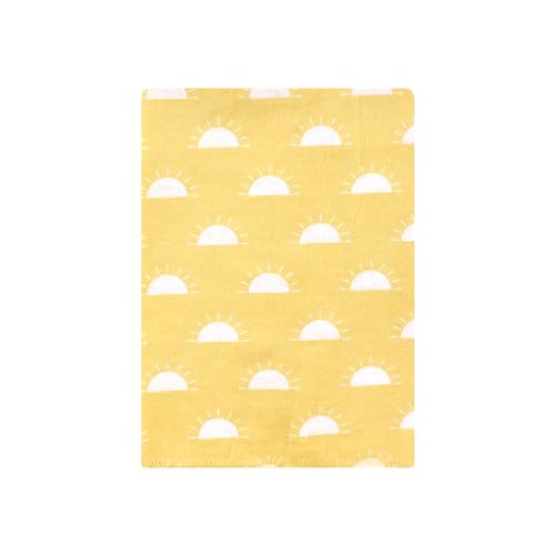 Image of Hudson Baby Unisex Baby Cotton Poly Flannel Burp Cloths Bundle, My Sunshine, One Size