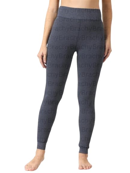 Women Warm Thermal Woolen Thick Fur Lined Comfortable Winter Thigh-High Waist Skinny Fit Full Legs Stockings