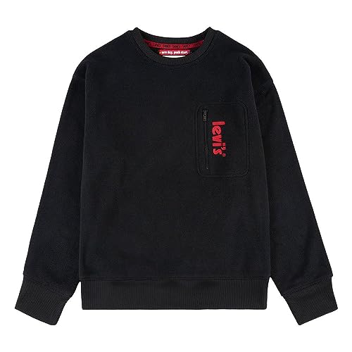 Sweat Levi'S Kids Cozy Crew vêtement enfant garçon noir caviar 5 ans