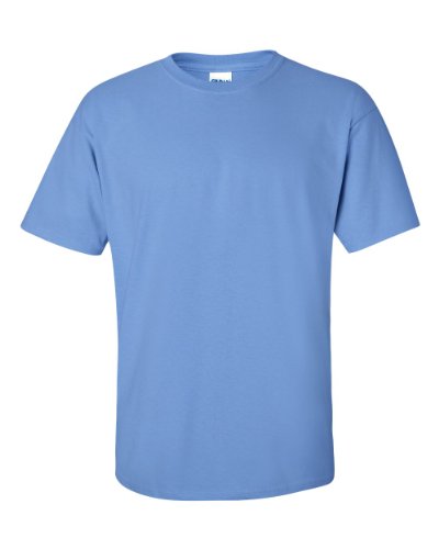 T-shirt coton homme Gildan G2000 manches courtes haut basique col rond lot de 2 bleu M