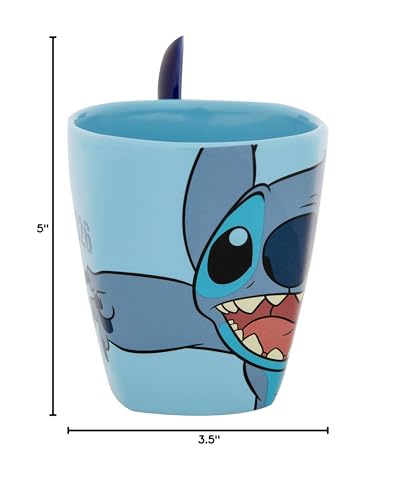 Taza Jerry Leigh Lilo & Stitch 11oz con cuchara miniatura 6