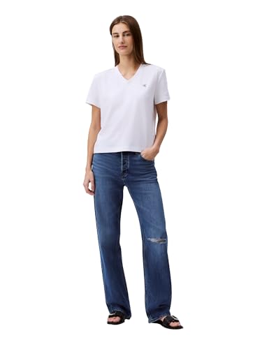 Calvin Klein Women's Archive Logo V-Neck T-Shirt3