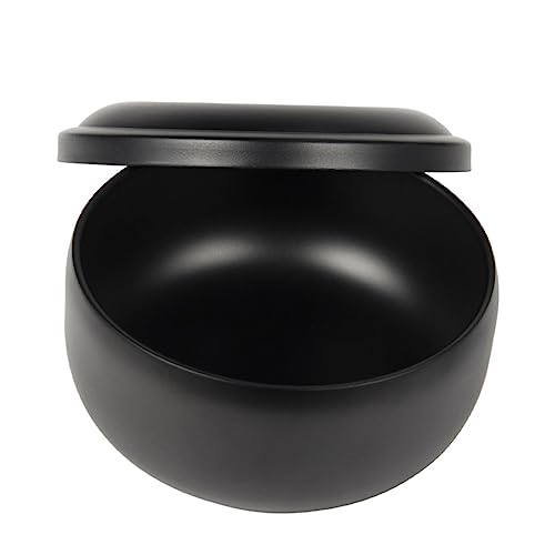 Healeved Men's Manual Shaving Bowl Foaming Lid Waterproof and Sturdy Shaving Soap Bowl