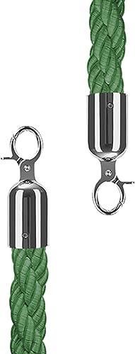 Cuerda de barrera de estacionamiento de alta visibilidad, paquete de 2 cables de soporte de 150 cm para conos de carretera y colores brillantes (azul, rojo, verde, amarillo, negro), ideal para control