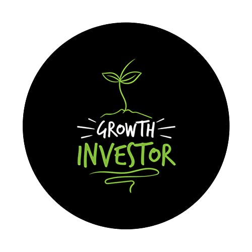 Growth Investor Shareholder Investing Invest Stocks PopSockets Swappable PopGrip, Black - Image 3