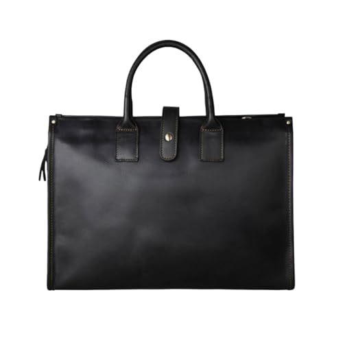 Cosmawn Maletíne Maletín de piel for hombre, bandolera, bolso de hombro, maletin for viajes de negocios, trabajo, abogado.