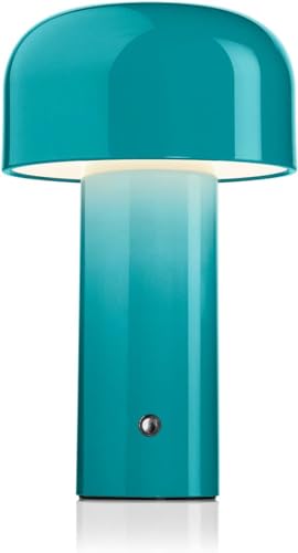 NYRWANA Table Lamp, LED Rechargeable Lamp, Lamps for Home Decoration, Night Lamp for Bedroom, Lamp for Bedroom, Bedside Lamp, Light Lamp, Stepless Dimming, 3 Colour Touch Control - Metal (Green)