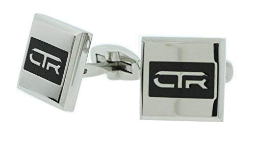 Mancuernillas L1 Acero Inoxidable con Relleno Negro miniatura 2