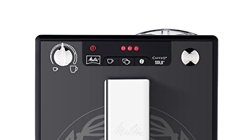 Melitta Solo Arminia Edition E 950-101 Kaffeevollautomat (Exzellenter Kaffee-Genuss dank Vorbrühfunktion und herausnehmbarer Brühgruppe) schwarz, Black (Pure Black) – Bild 4