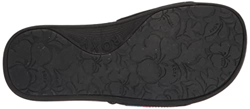 Roxy Girls Rg Slippy Slide Sandal, Black Multi, 5 Big Kid #TOP3