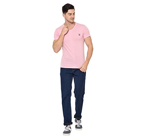 Image of VIMAL JONNEY Men's Classic Fit T-Shirt (V-PINK01-XXL Pink XX-Large)