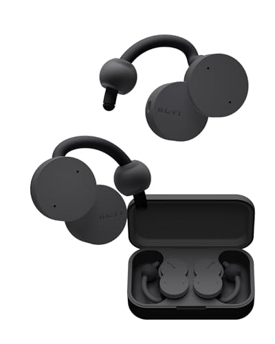 nwm DOTS Wireless On-Ear Speakers Open Ear Earphones Burgundy Red | Sound Leakage suppressed PSZ Technology - Bone Conduction Alternative with Optimal Microphone Function Designed in Japan product thumbnail 10
