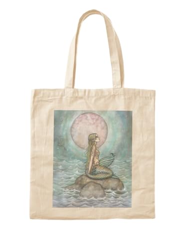 Sac fourre-tout Sirène pastel pour vos sorties plage et shopping