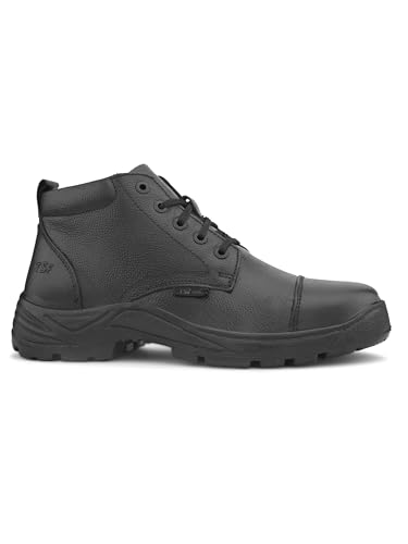 Image of TSF Black Genuine Leather Police Boot