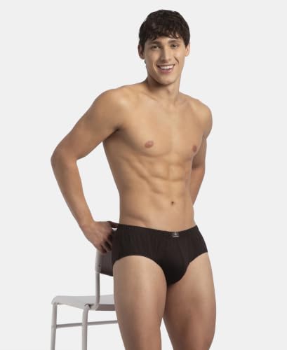Image of Jockey 8035 Men Super Combed Cotton Solid Brief with Ultrasoft Concealed Waistband