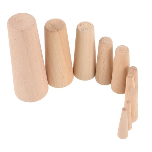 OUNONA 10個 木製ドレンプラグ 船舶用錐形緊急排水栓 耐水性と耐久性に カヤックアクセサリー ボート用 補助具