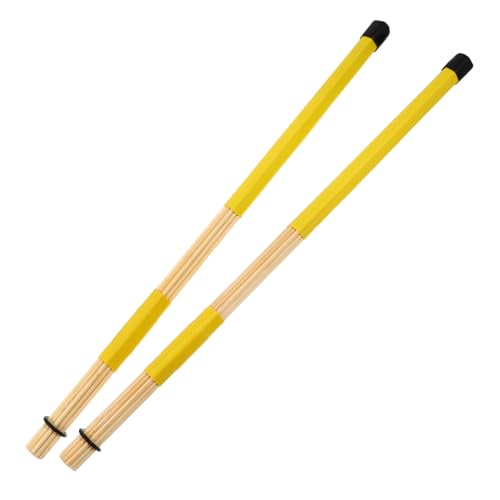 Baquetas de bambú profesionales para percusión amarillo miniatura 1
