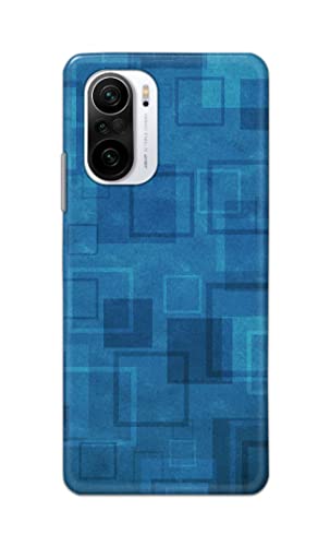 Image of Printed Hard Back Cover Case for Mi 11x 5G | Mi 11x Pro 5G Back Cover (Plain Azure Blue) -203